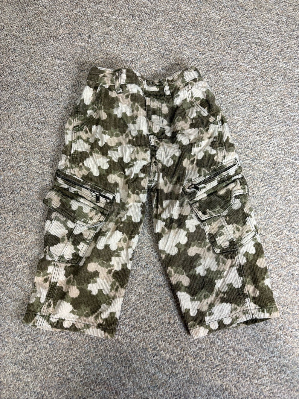 Vintage please mum cargo camo pants
